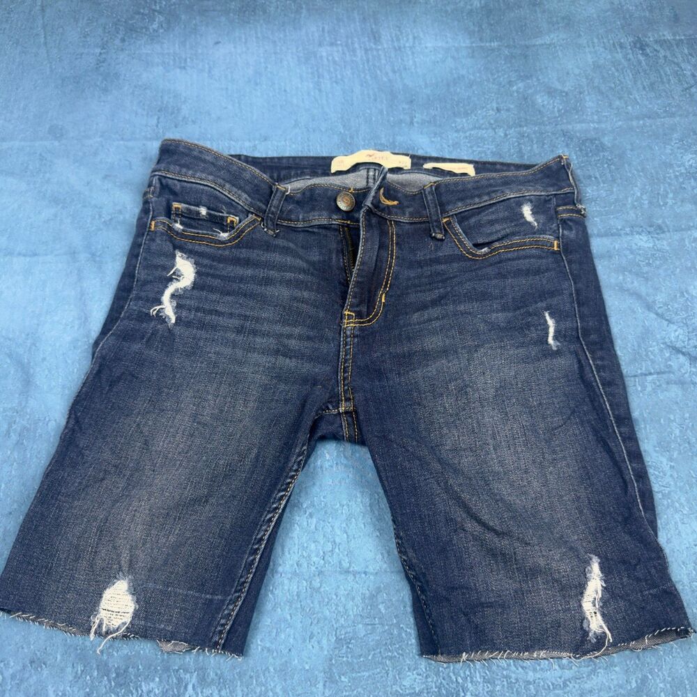 Y2K Hollister Low Rise Super Skinny Cutoff Shorts Womens 27 / Small Distressed